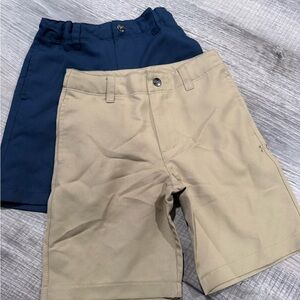 Under Armour Kids golf Shorts - Navy and Khaki